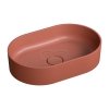 OMNIRES Zestaw 2 umywalki 55x36 OVO M+ terracotta  OVOUNTE